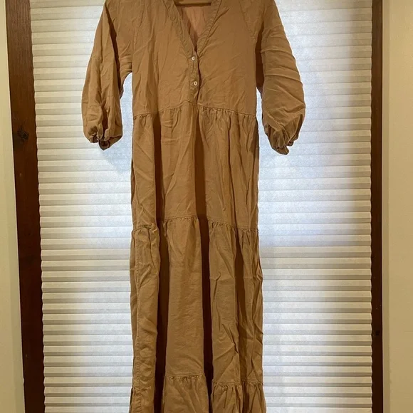 Zara linen blend dress - Picture 4 of 9